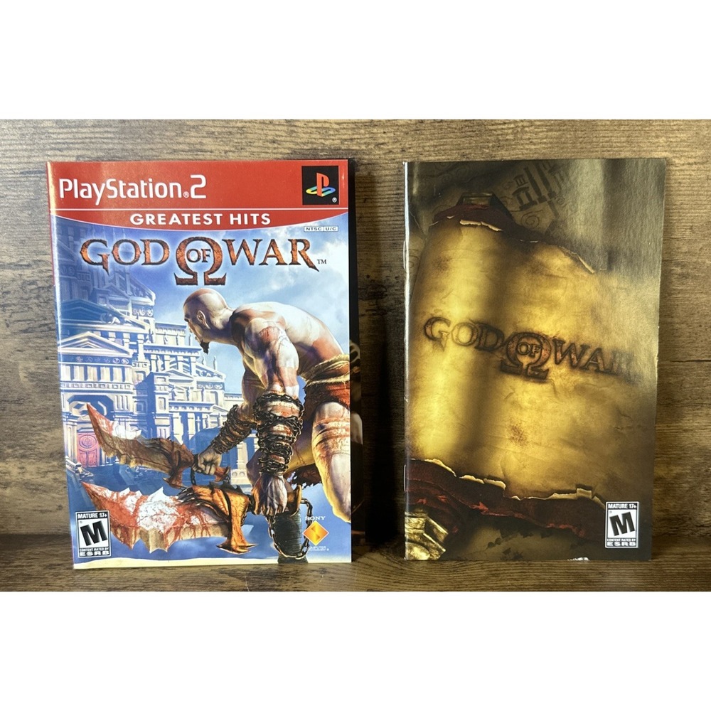 God of War 1 Greatest Hits PS2 Instruction Manual And Art Insert Only Clean